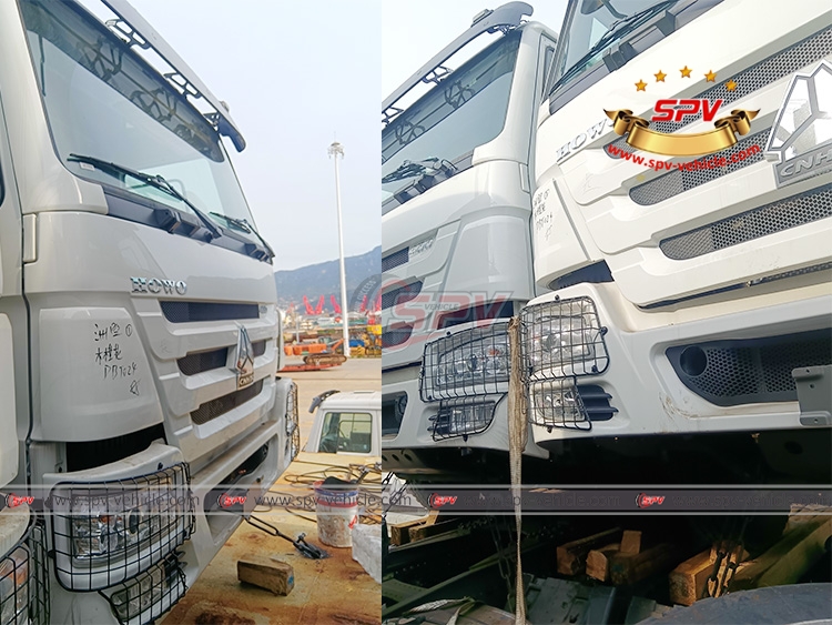 SPV 3 Units of Tractors (SINOTRUK) to Djbouti - Loading on Board